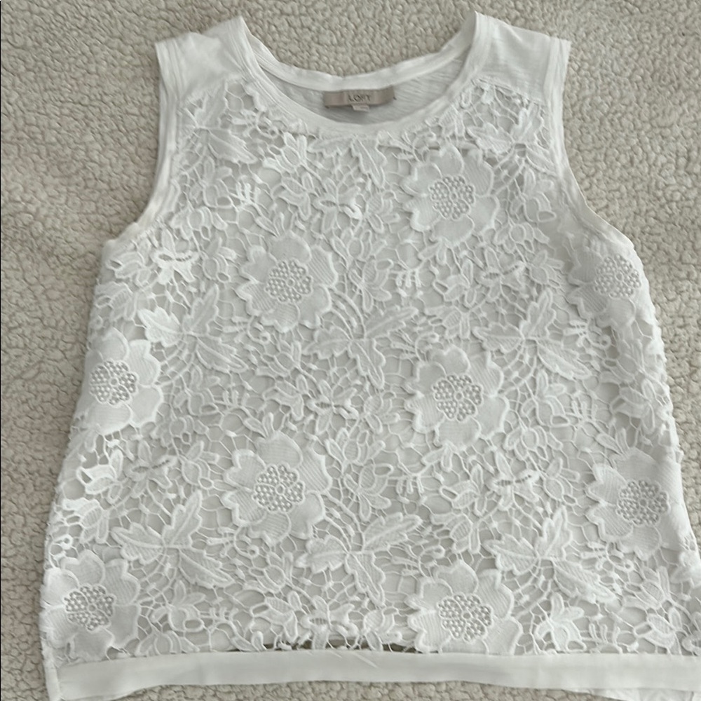 Ann Taylor Loft Sleeveless Blouse Size L